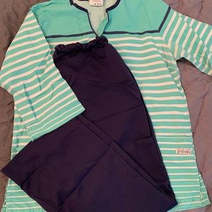Nautical Scrub Set
